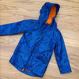 Cat & Jack Blue Raincoat with Orange Lining